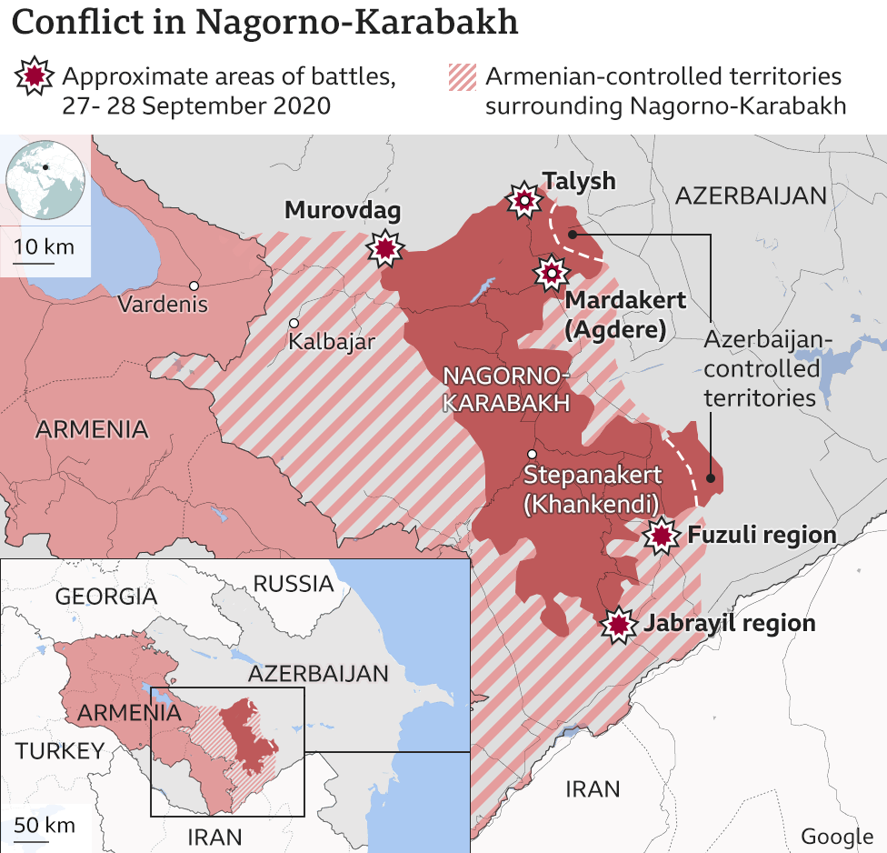 Nagorno Karabakh 2020 Conflict & Azerbaijan vs Armenia - Guide of the World