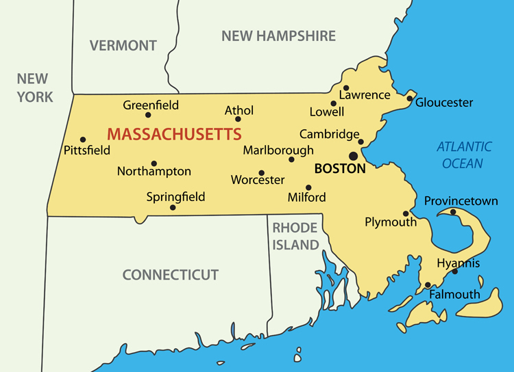 Map Of Massachusetts And New York - Chlo Melesa