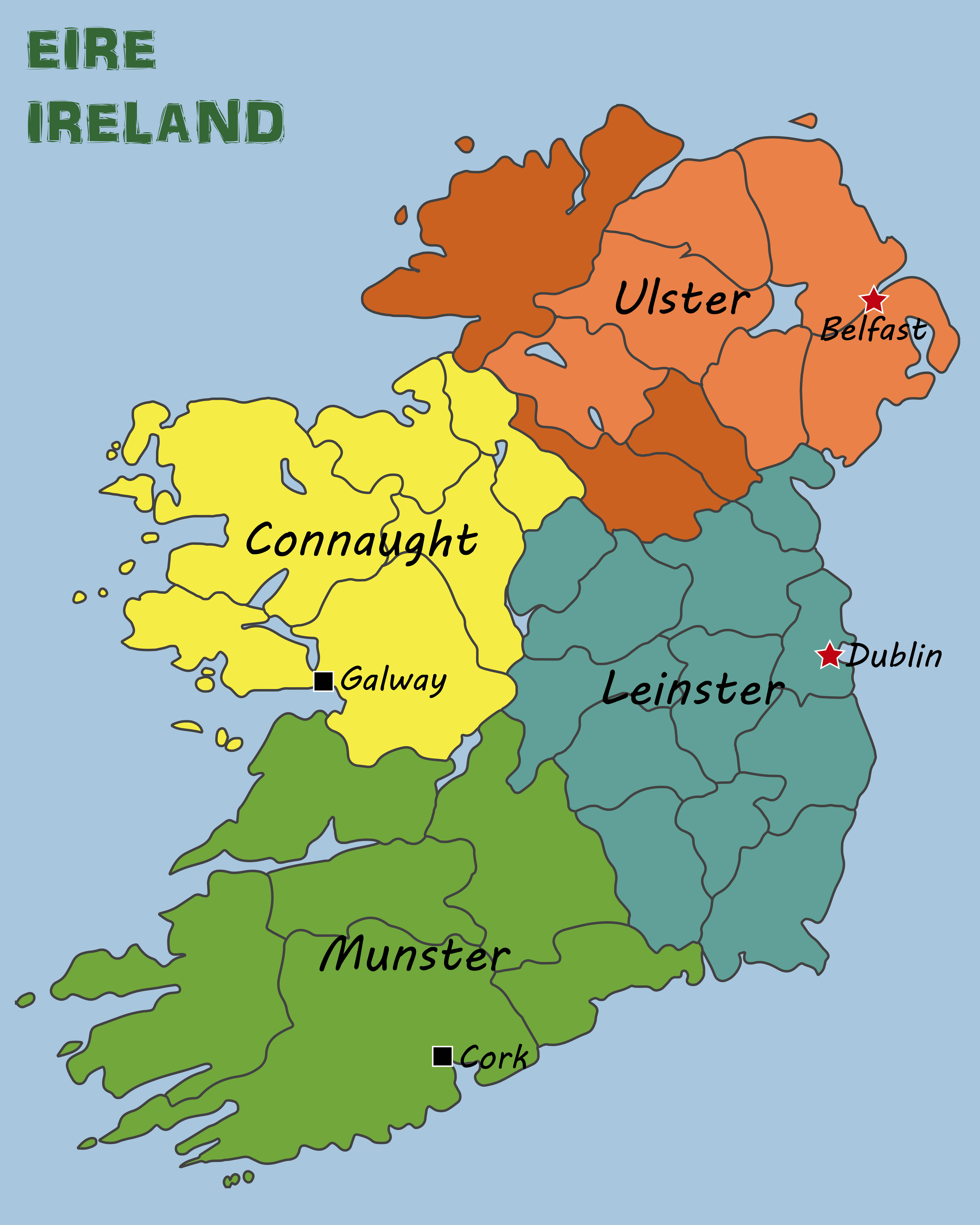 map of irish provinces        <h3 class=