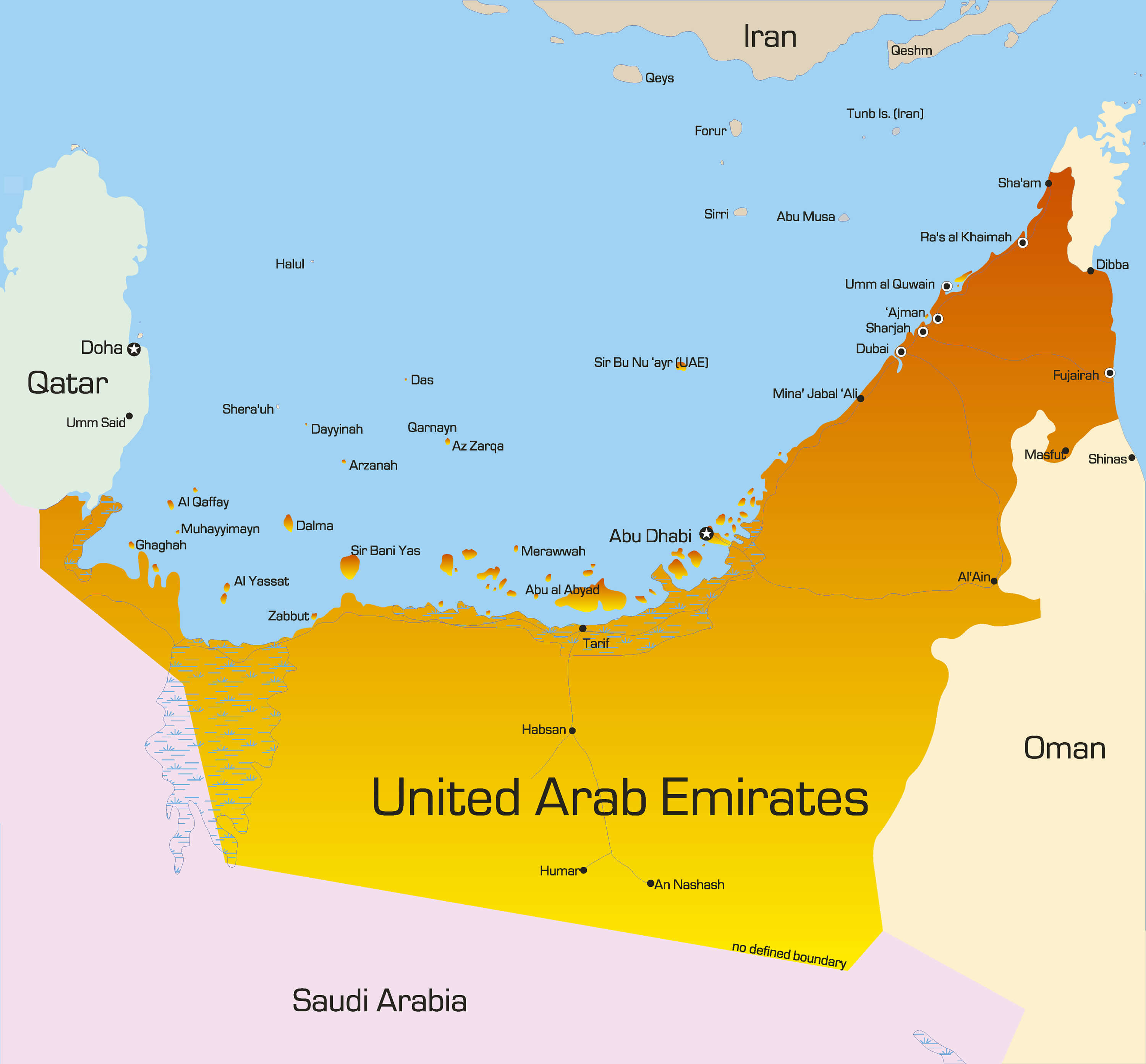 Map Of Uae Map Political Map Emirates Images